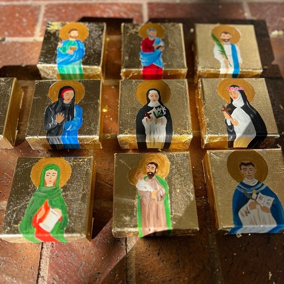 Custom tiny Saint paintings - Picture 5 of 6